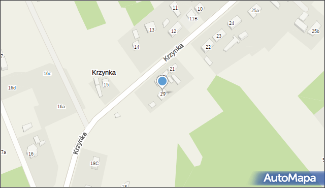 Krzynka, Krzynka, 19, mapa Krzynka