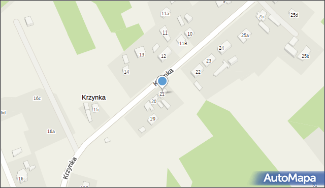 Krzynka, Krzynka, 21, mapa Krzynka