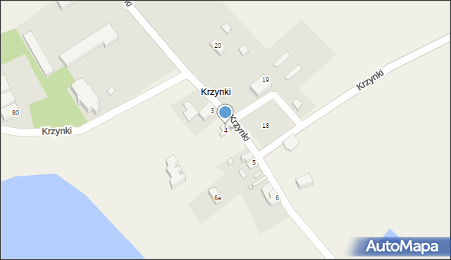 Krzynki, Krzynki, 4, mapa Krzynki