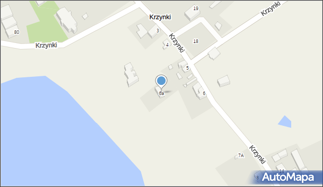 Krzynki, Krzynki, 6a, mapa Krzynki