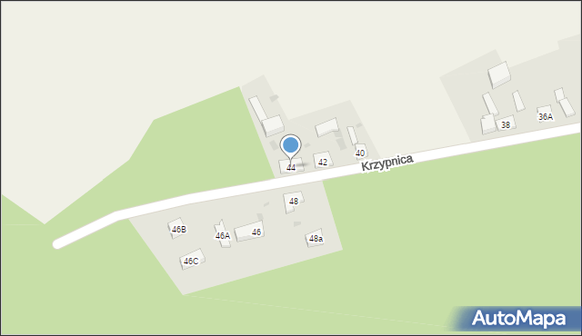 Krzypnica, Krzypnica, 44, mapa Krzypnica