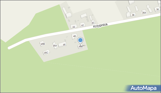 Krzypnica, Krzypnica, 48a, mapa Krzypnica