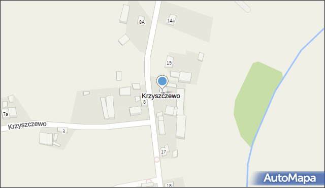 Krzyszczewo, Krzyszczewo, 16, mapa Krzyszczewo