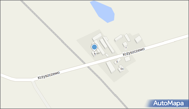 Krzyszczewo, Krzyszczewo, 5, mapa Krzyszczewo