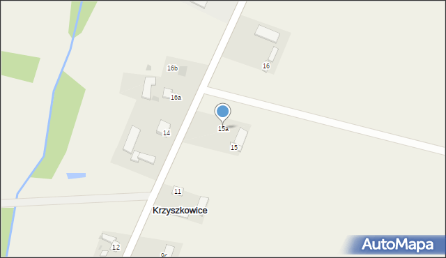 Krzyszkowice, Krzyszkowice, 15a, mapa Krzyszkowice