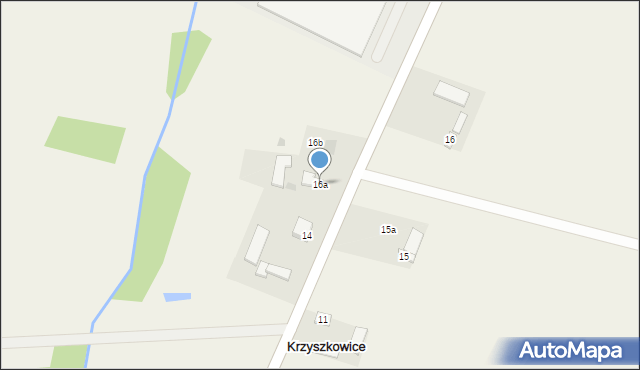 Krzyszkowice, Krzyszkowice, 16a, mapa Krzyszkowice