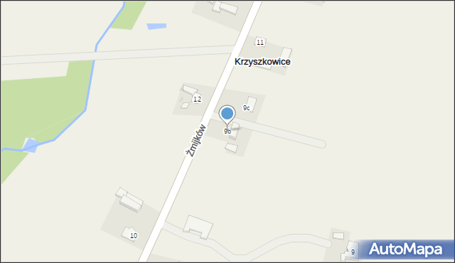 Krzyszkowice, Krzyszkowice, 9b, mapa Krzyszkowice