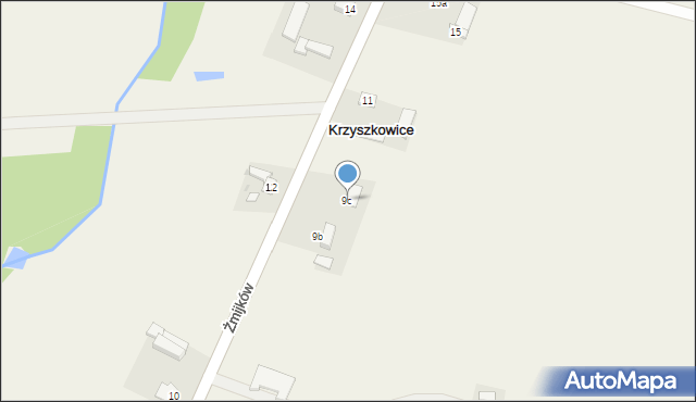 Krzyszkowice, Krzyszkowice, 9c, mapa Krzyszkowice