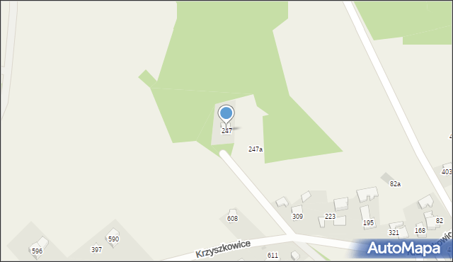 Krzyszkowice, Krzyszkowice, 247, mapa Krzyszkowice