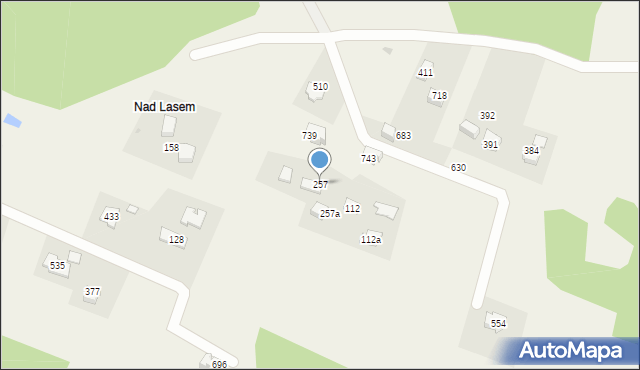 Krzyszkowice, Krzyszkowice, 257, mapa Krzyszkowice