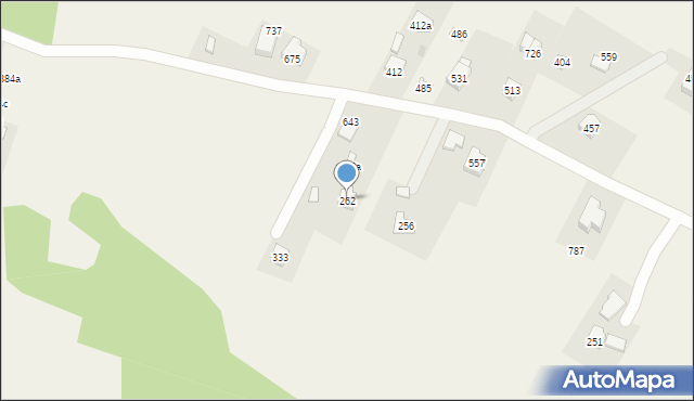 Krzyszkowice, Krzyszkowice, 262, mapa Krzyszkowice