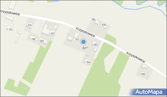 Krzyszkowice, Krzyszkowice, 356, mapa Krzyszkowice