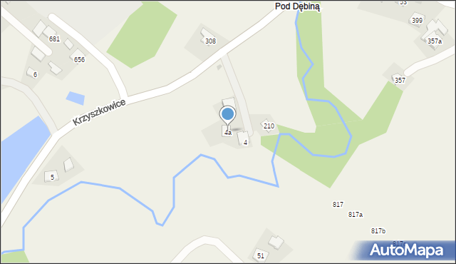 Krzyszkowice, Krzyszkowice, 4a, mapa Krzyszkowice