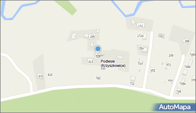 Krzyszkowice, Krzyszkowice, 528, mapa Krzyszkowice