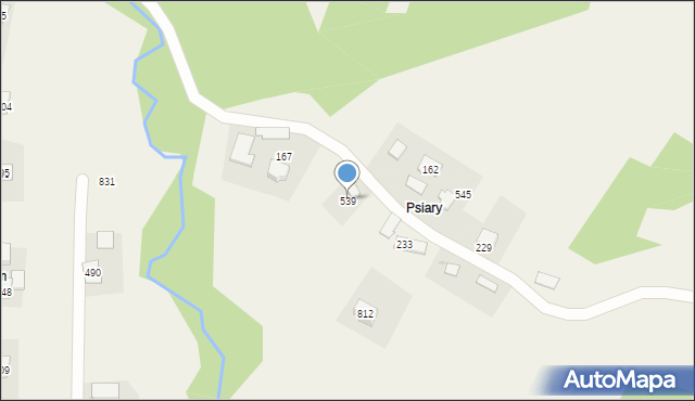 Krzyszkowice, Krzyszkowice, 539, mapa Krzyszkowice