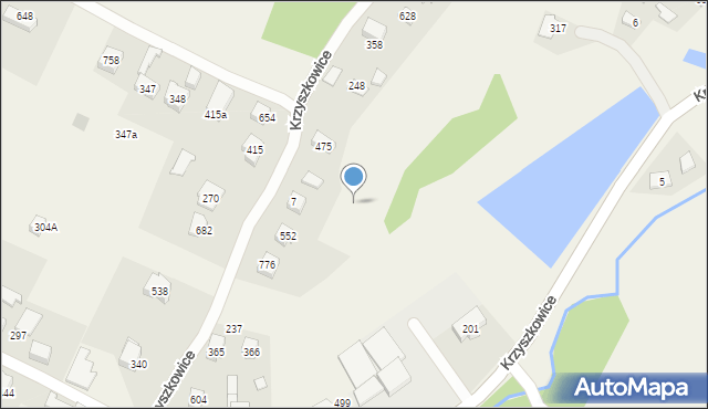 Krzyszkowice, Krzyszkowice, 7, mapa Krzyszkowice