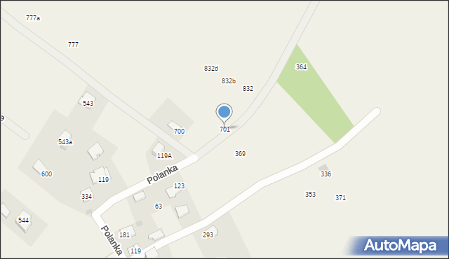 Krzyszkowice, Krzyszkowice, 701, mapa Krzyszkowice