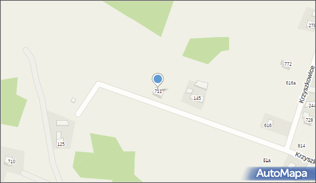 Krzyszkowice, Krzyszkowice, 711, mapa Krzyszkowice