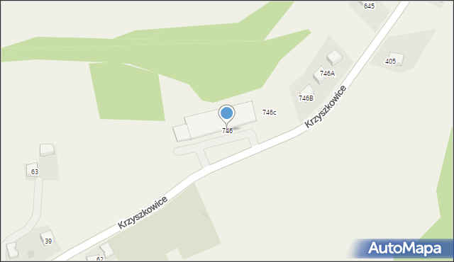 Krzyszkowice, Krzyszkowice, 746, mapa Krzyszkowice