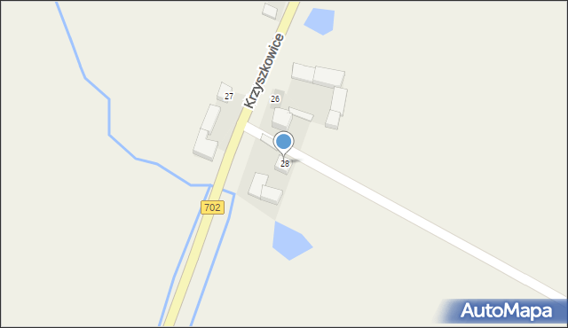 Krzyszkowice, Krzyszkowice, 28, mapa Krzyszkowice