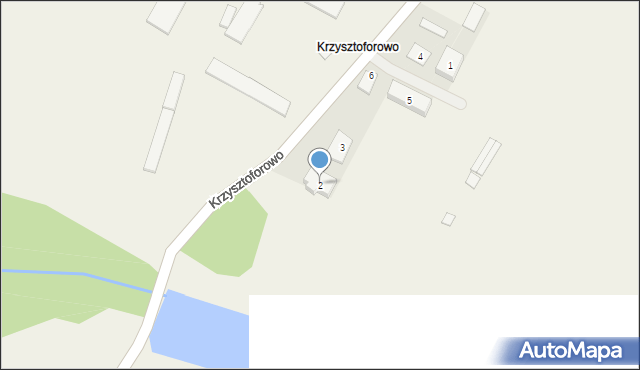 Krzysztoforowo, Krzysztoforowo, 2, mapa Krzysztoforowo