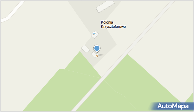 Krzysztoforowo, Krzysztoforowo, 9, mapa Krzysztoforowo