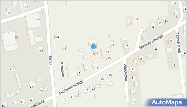 Krzysztoforzyce, Krzysztoforzyce, 73, mapa Krzysztoforzyce