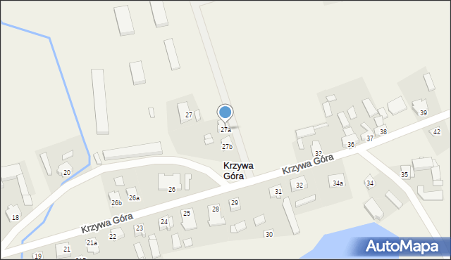 Krzywa Góra, Krzywa Góra, 27a, mapa Krzywa Góra