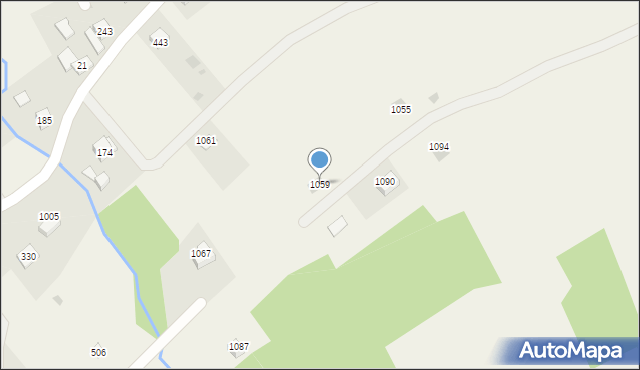 Krzywaczka, Krzywaczka, 1059, mapa Krzywaczka