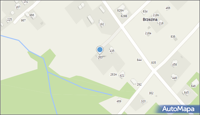 Krzywaczka, Krzywaczka, 263, mapa Krzywaczka