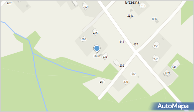 Krzywaczka, Krzywaczka, 263A, mapa Krzywaczka