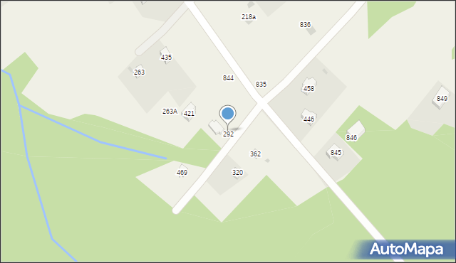 Krzywaczka, Krzywaczka, 292, mapa Krzywaczka