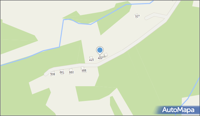 Krzywaczka, Krzywaczka, 422, mapa Krzywaczka