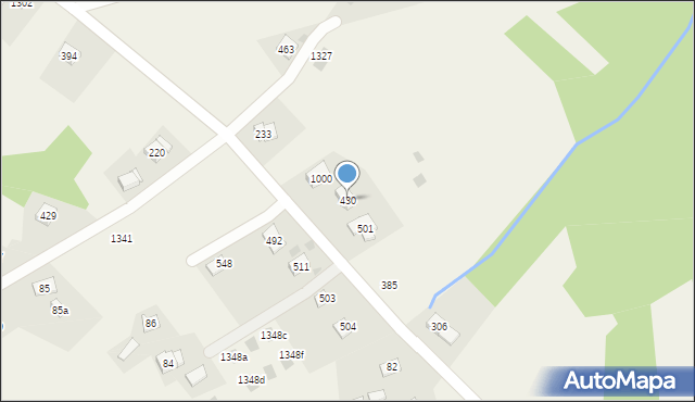 Krzywaczka, Krzywaczka, 430, mapa Krzywaczka