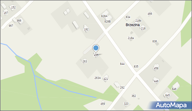 Krzywaczka, Krzywaczka, 435, mapa Krzywaczka