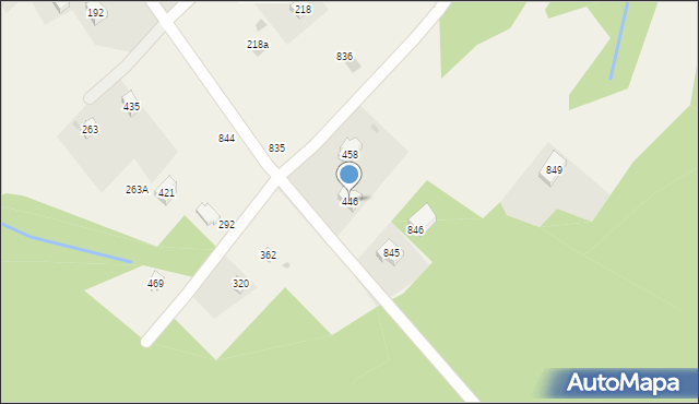 Krzywaczka, Krzywaczka, 446, mapa Krzywaczka