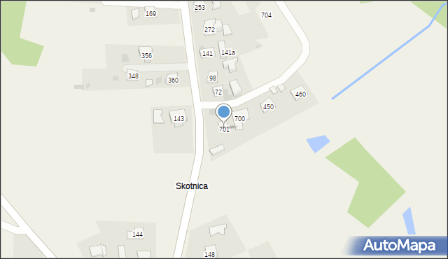 Krzywaczka, Krzywaczka, 701, mapa Krzywaczka