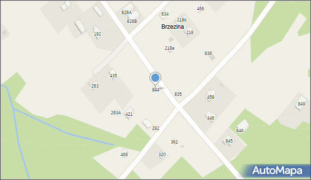 Krzywaczka, Krzywaczka, 844, mapa Krzywaczka