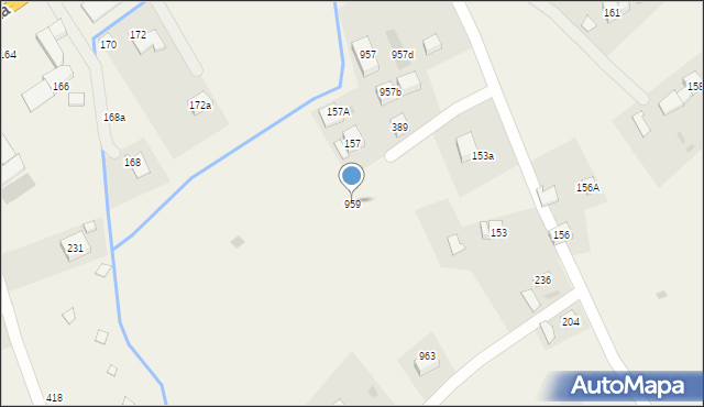 Krzywaczka, Krzywaczka, 959, mapa Krzywaczka