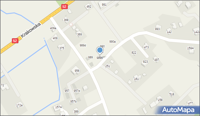 Krzywaczka, Krzywaczka, 989b, mapa Krzywaczka