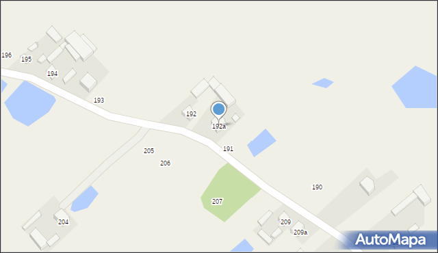 Krzywanice, Krzywanice, 192a, mapa Krzywanice