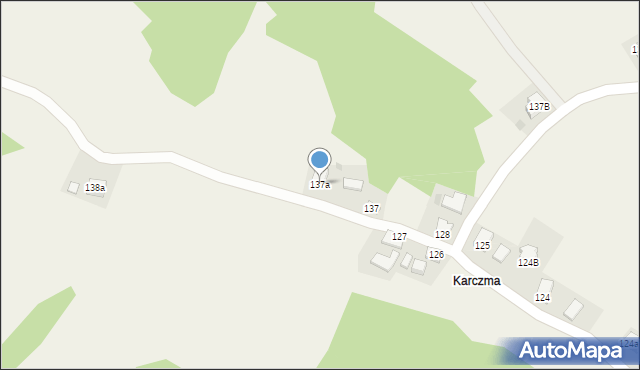 Krzywcza, Krzywcza, 137a, mapa Krzywcza