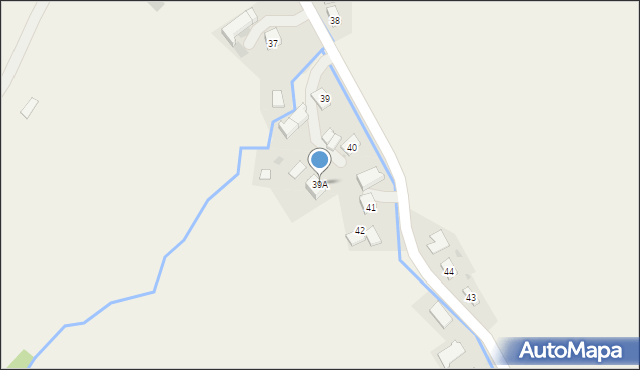 Krzywe, Krzywe, 39A, mapa Krzywe