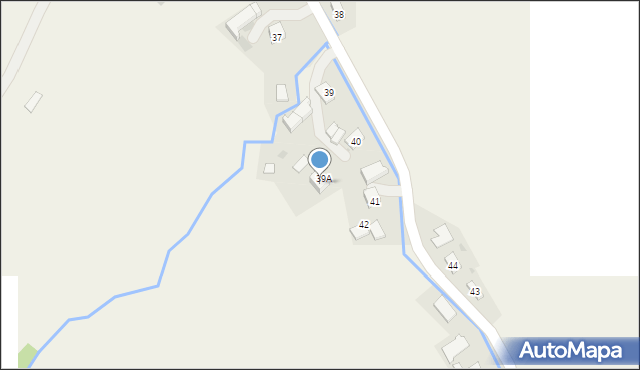 Krzywe, Krzywe, 40a, mapa Krzywe