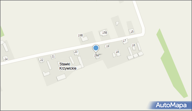 Krzywica, Krzywica, 19a, mapa Krzywica