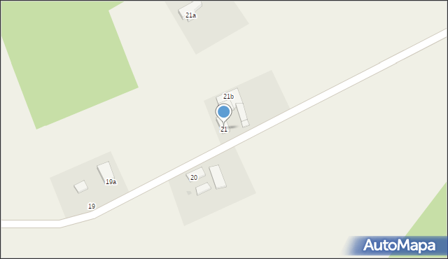 Krzywice, Krzywice, 21, mapa Krzywice