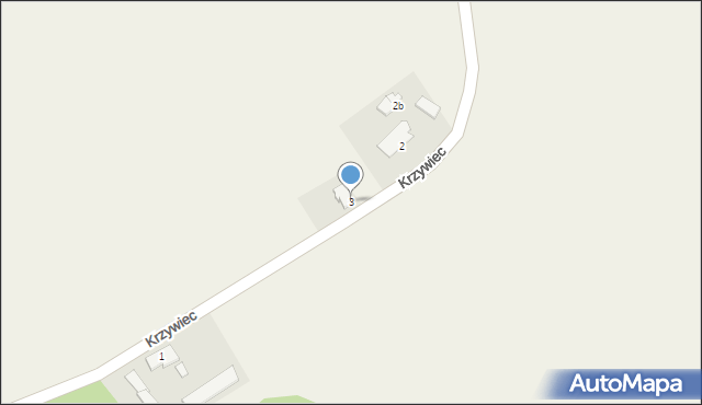 Krzywiec, Krzywiec, 3, mapa Krzywiec
