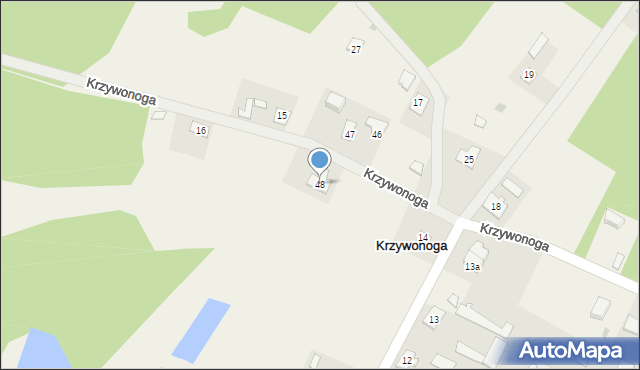 Krzywonoga, Krzywonoga, 48, mapa Krzywonoga