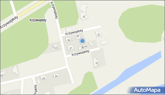 Krzywopłoty, Krzywopłoty, 36, mapa Krzywopłoty