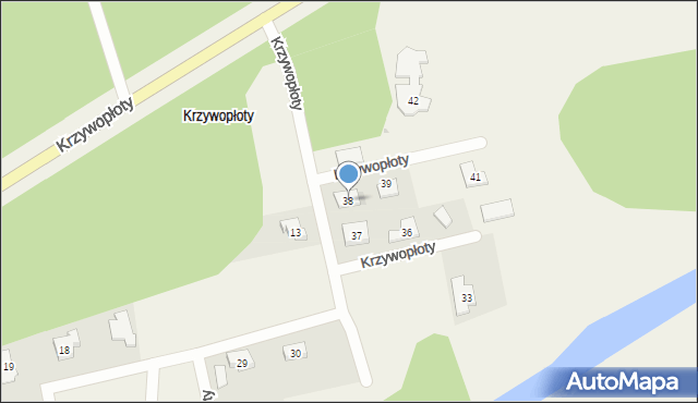 Krzywopłoty, Krzywopłoty, 38, mapa Krzywopłoty